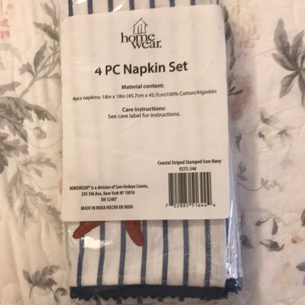 HOMEWEAR Coastal Striped Napkins